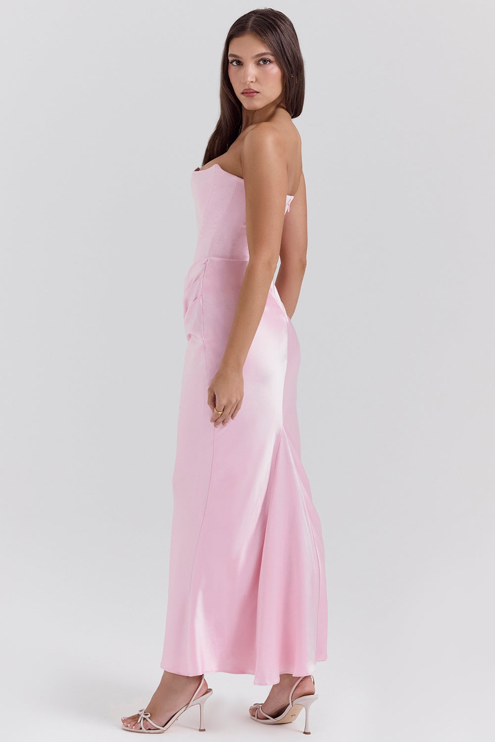 Norae | Women’s Strapless Maxi Dress Corset Fit Formal Gala Outfit