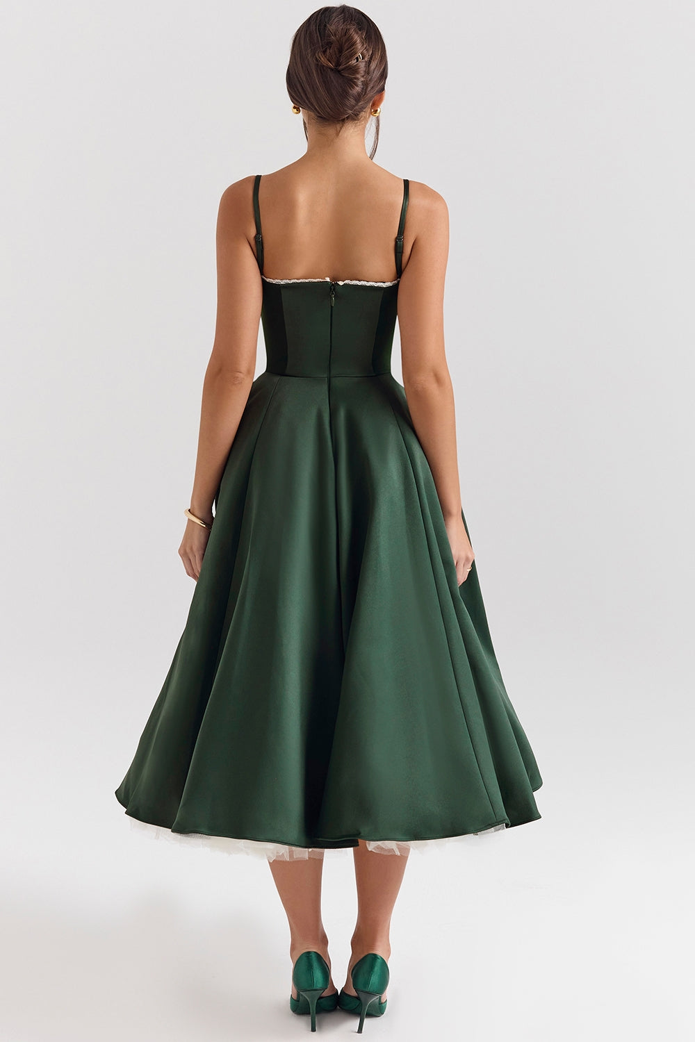 Norae | Women’s Stretch Midi Dress With Pockets Comfortable